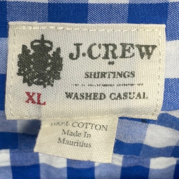 J Crew men’s button down blue/white shirt, size XL - Picture 3 of 7